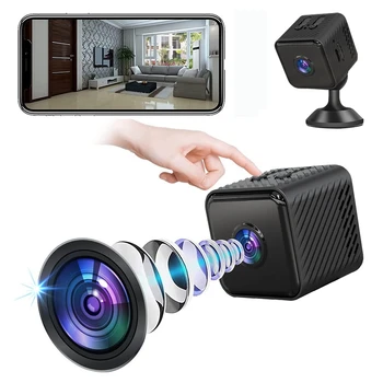 1080P HD мини камера Интелигентна защита на домашната сигурност Видеокамера Нощно виждане Професионално откриване на движение Преносим