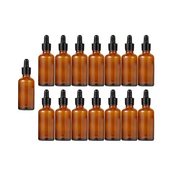 15x Бутилки с капкомер Съхранение Преносими бутилки за пътуване за многократна употреба за етерични масла Течности Лесен за използване 30ml тинктура бутилки