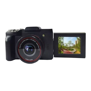 16MP 16X Zoom 1080P HD ротационен екран Mini Mirroless цифрова камера видеокамера DV с вграден микрофон