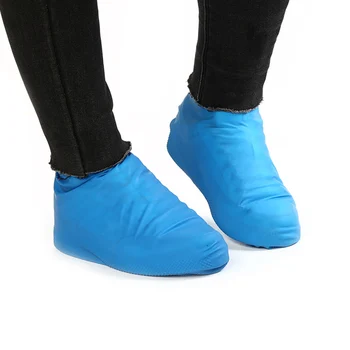 1Pair унисекс латекс водоустойчиви обувки покрива дъждовен ден открит хлъзгане устойчиви гумени дъжд ботуши за многократна употреба обувки покритие безплатна доставка