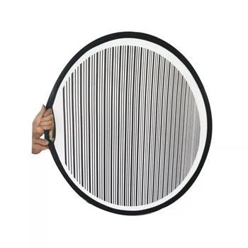 1Pc 80cm сгъваем преносим проектиран кръгъл гъвкав светлоотразителен съвет облицована раирана вдлъбнатина панел фотография аксесоари