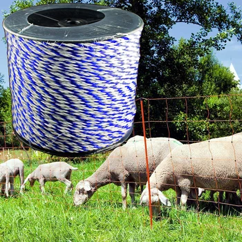 200m Roll Polywire електрическа ограда от неръждаема стомана Poly тел Energiser изолатор за ферма градина добитък