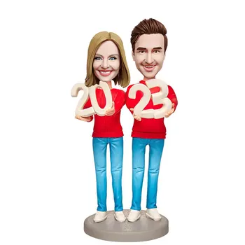 2023 Нова персонализирана двойка Bobblehead, bobblehead Персонализирани подаръци за Свети Валентин за вашия любовник Гадже Приятелка-