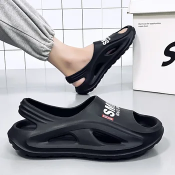 2023 Плажни сандали Мъжка мода Peep Toe сандали EVA лятна градина сабо мъже Сандал Открит спортни чехли Сапатос Hombre