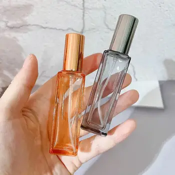 20ml квадратно стъкло преносима бутилка за парфюм за многократна употреба течен козметичен контейнер празен спрей парфюм празен спрей бутилка под-бутилка