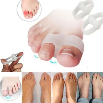 2Pcs/Pair Foot Pain Relief Gel Pillow Hallux Valgus Pro Toe Separators Alignment Силиконови стелки Bunion