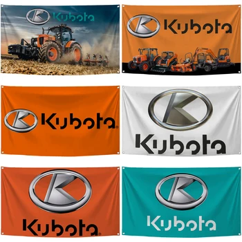 2×3ft 3×5ft Kubotas флаг полиестер цифров печат Kubotas механичен инструмент банер гоблен завеса за декор