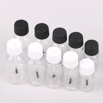 5/10/15/20/30ml Пластмасови пълнители празни бутилки за лак за нокти Непропускливи буркани за съхранение Течна бутилка с капачка на четката DIY Craft