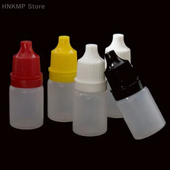 50Pcs 5ML преносим PET пластмасов празен капкомер бутилка течно око чиста вода флакон изстискване съвет против кражба капачка щамповане бутилка