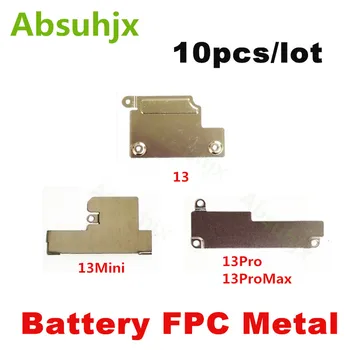 Absuhjx 10pcs батерия FPC вътрешна метална плоча капак за iphone 12 Pro Max 13 мини дисплей екран LCD скоба клип