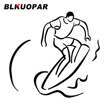 BLKUOPAR сърф спортни скици кола стикери творчески графики Decal слънцезащитен крем Die Cut мотоциклет каравана кола стайлинг