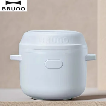 BRUNO 220V Напълно автоматична готварска печка за ориз Преносима домакинска гореща тенджера 1.5L Тенджера за готвене на ориз 24H Предварително синхронизиране Интелигентни кухненски уреди