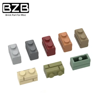 BZB MOC 98283 1x2 карирана тухла градска стена тухла творчески градивен блок модел деца DIY високотехнологични тухлени части играчка най-добър подарък