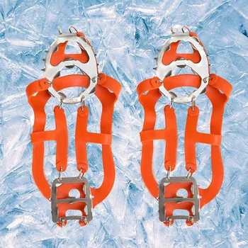 Crampon Туризъм Сняг Крампи Обувки Захващащи за лед Клинове Оборудване за катерене На открито