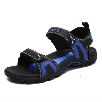 Fashion Man Плажни сандали 2020 Летни гладиаторски мъжки обувки на открито Римски мъжки ежедневни джапанки за обувки Голям размер 46 чехли плоски