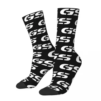 GS мотоциклет R1200 Приключенски дизайн Печат Чорапи за екипажа Мърч през целия сезон Супер меки чорапи без хлъзгане