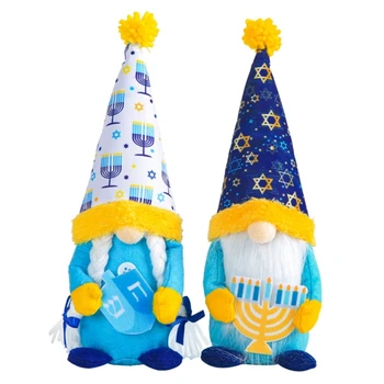 Hanukkah Gnomes Holding Ханука Шведски Tomtes Hanukkah Decor