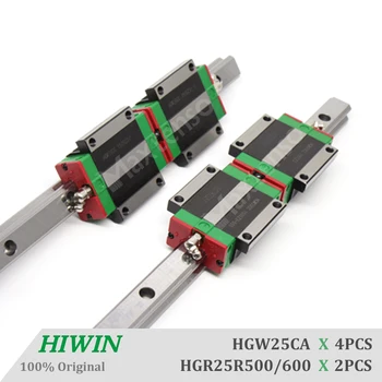 HIWIN HGW25 водачи 500 600mm линейна направляваща шина CNC рутер части HGR25 линейни направляващи за CNC машинен център z ос Части