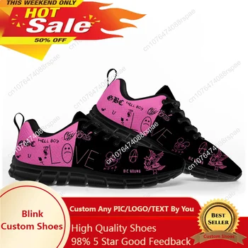 Hot Hip Hop Rapper Lil Peep Спортни обувки Мъжки Дамски Тийнейджъри Детски Детски Маратонки Ежедневни Персонализирани Висококачествени Двойка Обувки