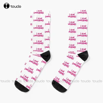 I Heart Emmerdale чорапи ботуши чорапи за жени Персонализиран потребителски унисекс възрастен тийнейджър младежки чорапи Коледен подарък HD ВИСОКО КАЧЕСТВО