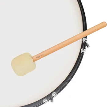 IRIN Big Drum Mallet Long Fluffy Beech Handle Bass Drum Mallet Musical Instrument Accessories Drum Percussion Instrument Parts
