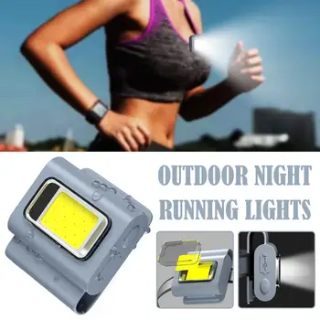 LED светлини за безопасност Светлини за бягане Клип на яката USB акумулаторна яка светлина Свободни ръце за бягане Къмпинг Колоездене нощна светлина