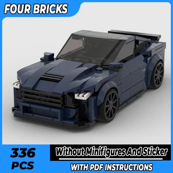 Moc Building Bricks City Supercar Model Speed Champion 2024 Технология Модулни блокове Подаръци Играчки за деца DIY комплекти събрание