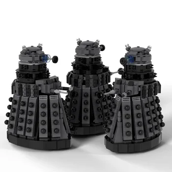MOC Daleked чудовище Kaled робот градивен блок комплект Доктор Whoed филм характер лекар телефонна кабина машина на времето тухли играчка