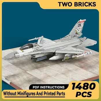 Moc строителни тухли военен модел F-16 блок 30 борба Falcon технология модулни блокове подаръци коледни играчки DIY комплект събрание
