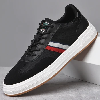 New Men Casual Shoes Fashion Luxury Brand Lace-up Breathable Tenis Shoes Lightweight Outdoor skate shoes Flat Designer Men shoes