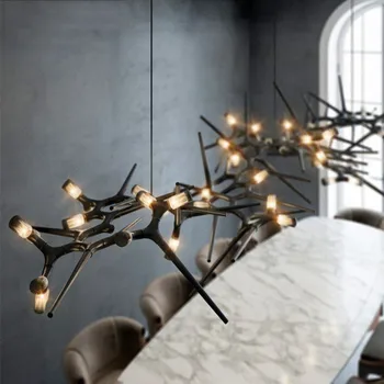 Post Модерни луксозни LED полилеи за дневни Ресторанти Хотели Клубове Творчески Нова персонализирана вила Стълбищно осветление