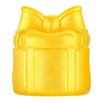 Pure 999 24K жълто злато гривна жени 3D злато лък подарък гривна 1бр
