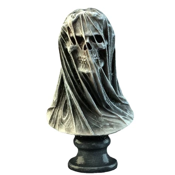 Veil смърт череп домашно обзавеждане интериор изкуство десктоп декорация Хелоуин смола занаяти трайни лесен за използване