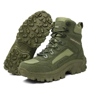 Армейски ботуши Мъже Туристически къмпинг обувки 2023 Есенни и зимни тренировъчни ботуши Мъжки ботуши Мъжки обувки Военни ботуши