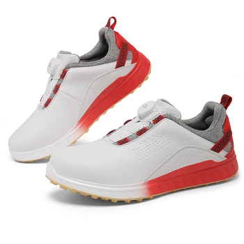 Голф обувки Man дишаща лека луксозна голф маратонки открит спорт ходене голф обувки мъже нехлъзгащи спортни обувки