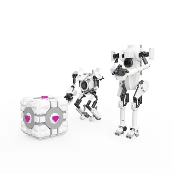 Двойка двукраки роботи, базирани на личностни конструкции 446 парчета MOC Build