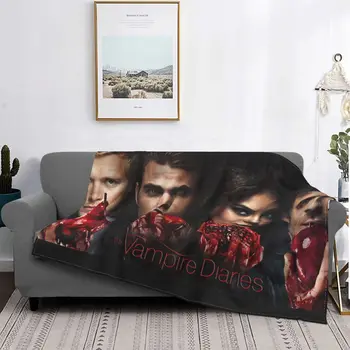 Дневниците на вампира ТВ сериал Одеяло 2014 актьор снимка Плюшени реколта топло хвърлят одеяла за Coverlet през целия сезон
