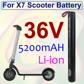 За Huanxi X7 електрически скутер 36V 5.2Ah сгъваеми вградени акумулаторни батерии