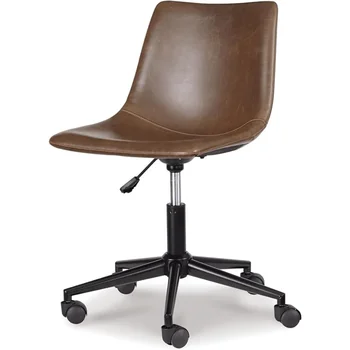  изкуствена кожа регулируема въртяща се кофа седалка домашен офис бюро стол компютър фотьойл