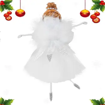 Коледа ангел момиче декорация танци ангел кукла орнаменти танци момиче коледно дърво декор Коледа занаяти елфи