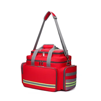 Медицинска чанта за първа помощ Външна аварийна спасителна раница с голям капацитет Празна водоустойчива отразяваща Oxford Multi-pocket чанти