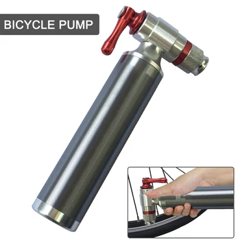 Многофункционален преносим велосипед велосипед въздушна помпа гума гума топка инсулт газ устата велосипед помпа инструменти за пътни и планински велосипеди
