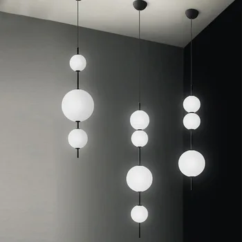 Модерни черни висящи светлини за кухненски остров Nordic дълго висящи лампа хол декорация спалня осветителни тела