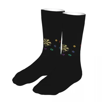 Модни чорапи Мъжки мъжки жени Ежедневни Genshin ударни елементи Чорапи Аниме Висококачествен чорап Пролет Лято Есен Зима