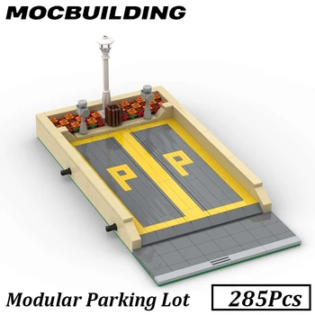 Модулен паркинг за шампион по скорост на автомобила Градски гаражен дисплей MOC градивни блокове тухли DIY играчки подаръци за деца