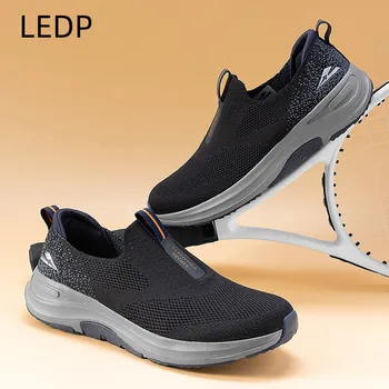 Мъжки обувки за ходене Ново в ежедневната мода Оригинална марка Мъжка лека муха тъкани обувки Най-продавани през 2023