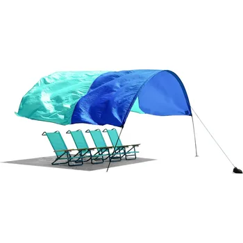 Най-добрата плажна сянка в света, оригиналният плажен балдахин, осигурява 150 кв. фута сянка, компактен и лесен за носене, настройва се за 3 минути