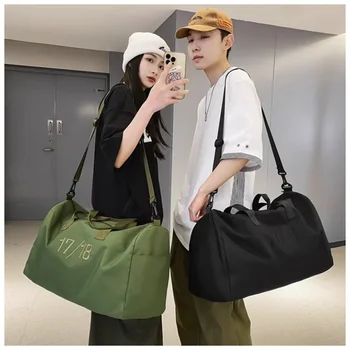 Нова чанта за дрехи за голфМъжки кръст платно чанта за багаж с голям капацитет Дамска преносима спортна чанта за съхранение