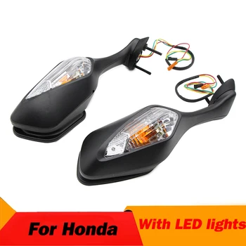 Огледала за обратно виждане с LED мигач светлина мотоциклет огледало за обратно виждане за Honda CBR1000RR 2008-2013 VFR1200 2010-2012