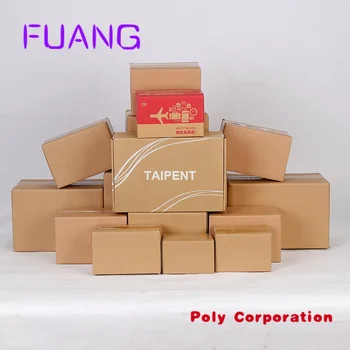 Персонализирана гофрирана картонена кутия с екологичен материал Потребителски размер и лого опаковъчни кутииопаковъчна кутия за малък бизнес